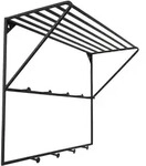 LOFT42 Jasmin Garderobenst&auml;nder &ndash; Schwarz &ndash; Metall &ndash; 9 Haken &ndash; 60x80x32