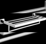 KWC Doppelhandtuchstange, CUBUS, Edst, 600x122x220 mm, AP, Hochglanz, Regal