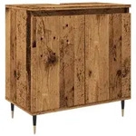 vidaXL Badschrank Altholz-Optik 58x33x60 cm Holzwerkstoff