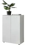 KADIMA DESIGN Kommode mit 2 T&uuml;ren 71x104x35cm Mehrzweckschrank Holz Wei&szlig;,