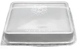Papstar 20x rechteckige Mehrweg-Deckel transparent f&uuml;r Men&uuml;schalen