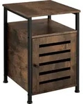 tectake Beistellschrank Cork 40,5x40,5x60,5cm Industrial Holz Dunkel, Rustikal