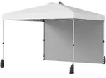 COSTWAY 3x3m Pop-up-Pavillon, tragbar, Seitenwand, Tasche, 8 Heringe, 4 Anker, 4