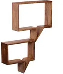 KADIMA DESIGN 2er Set Wandregale MUMBAI Massivholz Sheesham Holzregal...