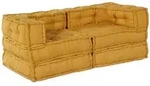 vidaXL Modulare Sofagarnitur 2 stk. Stoff Gelb 140 x 70 x 56 cm