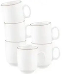 Seltmann Weiden Sento Home Pure Lines Becher mit Henkel 400 ml 6er Set - Cocoa...
