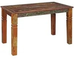 KADIMA DESIGN Esszimmertisch Kalkutta 120 x 70 x 76 cm, Massivholz Esstisch...