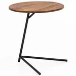 KADIMA DESIGN Beistelltisch 40x46x40cm Sheesham Holz Metall Couchtisch,...