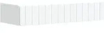 vidaXL Wandmontierter Beistelltisch Wei&szlig; 87,5 x 34,5 x 17 cm 898325