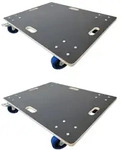 PROREGAL Profi Transportroller HERCULES 80x60cm Traglast 800kg 4 Gummirollen mit