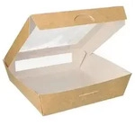 Papstar 100 Biologisch abbaubare und nachhaltige Feinkostboxen, Pappe mit