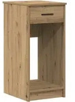 vidaXL Computer-Tower-St&auml;nder mit handgefertigter Eichenschublade 35x45x77 cm,