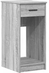 vidaXL Sonoma grauer Computer-Tower-Tr&auml;ger und Schublade 35x45x77 cm, Modell Soho