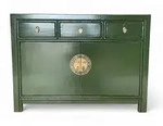 OPIUM OUTLET Asia M&ouml;bel Kommode Schrank Sideboard Hochzeitsschrank 33083 gr&uuml;n
