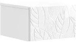 vidaXL Wandmontierter Beistelltisch Hochglanz Wei&szlig; 34,5 x 33 x 20 cm