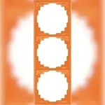 Jung Rahmen 3-fach orange CD 583 K O CD583KO