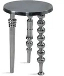KADIMA DESIGN Beistelltisch 44x44x63 cm Aluminium mit drei verschiedenen Beinen,