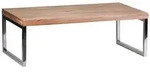 KADIMA DESIGN Couchtisch GUNA Massiv-Holz Akazie 120 cm breit Wohnzimmer-Tisch...