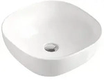 Beitz & Walz AqvaCeramica Aufsatzbecken "Schale" o. &Uuml;berl. 420 x 420 mm wei&szlig;
