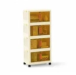 Proregal BERLINLODGE Aufbewahrungsbox EasyCube stapelbar mit 4 Ebenen und Rollen