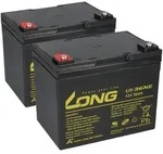 2x Kung Long U1-36NE 12V 36Ah (24V) - Cascare / Casamobil CM2-4 & CM4-4 - M6