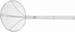 HENDI Frittierl&ouml;ffel, ⌀220x540mm