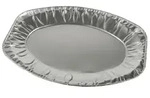 PAPSTAR 100 Servierplatten, Alu oval 35 cm x 24,5 cm