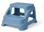 Mojawo Zweistufiger Tritthocker Trittstufe Hocker Kunststoff Blau rutschfest