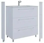 VCM Badm&ouml;bel Waschtisch Badinos Wei&szlig; H. 86 x B. 80 x T. 46 cm