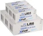 240 Batterien 120x XCell LR03 Micro AAA + 120x XCell LR6 Mignon AA