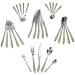 30tlg Set BEAUTY Komplett-Besteckset f&uuml;r 6 Personen - 6x 805529, 6x 805536, 6x