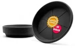 BigDean 10 St&uuml;ck Blumentopf Untersetzer &Oslash; 29,5 cm in Anthrazit &ndash; Topfuntersetzer