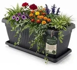 BigDean Blumenk&uuml;bel Jumbo 80x37,5x30,5cm 60 Liter &ndash; Mediterranes Design inkl.
