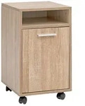 KADIMA DESIGN Rollcontainer Sonoma 33x60x38cm Schubladenschrank B&uuml;ro,