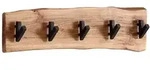 KADIMA DESIGN Design Wandgarderobe Akazie Massivholz / Metall 60 x 17 x 9 cm,