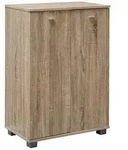 KADIMA DESIGN Design Schuhschrank NIMES modern Holz Sonoma 12 Paar Schuhe 4...