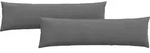 vidaXL Sofakissen 2 pcs Dunkelgrau 145 x 40 cm Stoff