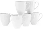 CreaTable Valencia Weiss Kaffeebecher 6-tlg Porzellan