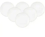Seltmann Weiden Liberty Goldrand Fr&uuml;hst&uuml;cksteller &oslash; 22,5 cm 6er Set