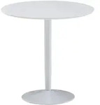 KADIMA DESIGN Esstisch Rund 75x75x74 cm Kleiner K&uuml;chentisch Wei&szlig; Hochglanz,...