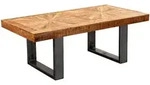 KADIMA DESIGN Moderner Couchtisch Mango Massivholz 105x40x55 cm Tisch im...