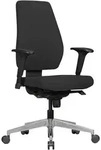 KADIMA DESIGN B&uuml;rostuhl DARIUS mit Stoff-Bezug in Schwarz, Design...