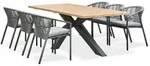 REMARQUABLE Gartentisch-Set aus anthrazitgrauem Aluminium mit...