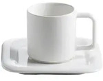 Maxwell & Williams Sphere Square Espressotasse mit Untertasse, 70ml
