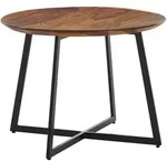 Couchtisch FineBuy Sofatisch Massivholz 60x60x45 cm Wohnzimmertisch Tisch Rund