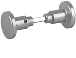 BigDean Aluminium T&uuml;rgriff Zimmert&uuml;rknopf Knopfdr&uuml;cker silber farbig