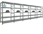 PROREGAL Fachbodenregal PROXIMO Stecksystem | Komplettregal | HxBxT 200x600x60cm | 5