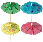 PAPSTAR 1728 Deko-Picker 10 cm farbig sortiert "Eisschirmchen"