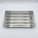 Tropfblech CNS zum Einlassen 480 x 313mm