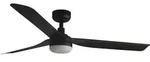 Faro DC Deckenventilator Punt Schwarz mit LED 130